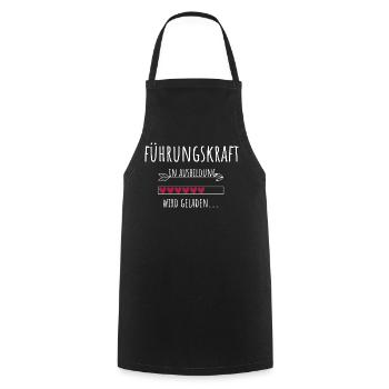 Führungskraft Chefin CEO Ausbildung Geschenk - Kochschürze - Schwarz - Vorne - AI Model Male 185 dark (185cm)