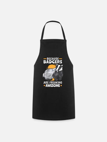 Honey badgers are fantastic marten badgers - Cooking Apron - black
