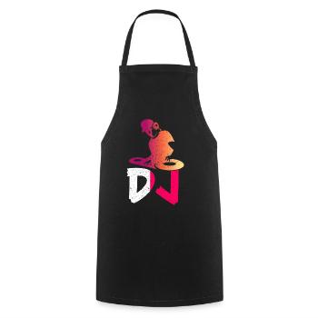 DISC JOCKEY - Cooking Apron - black - Front - AI Model Male 185 dark (185cm)