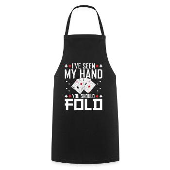Poker - Cooking Apron - black - Front - AI Model Male 185 dark (185cm)