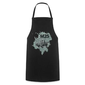 Multicar M25 - Cooking Apron - black - Front - AI Model Male 185 dark (185cm)