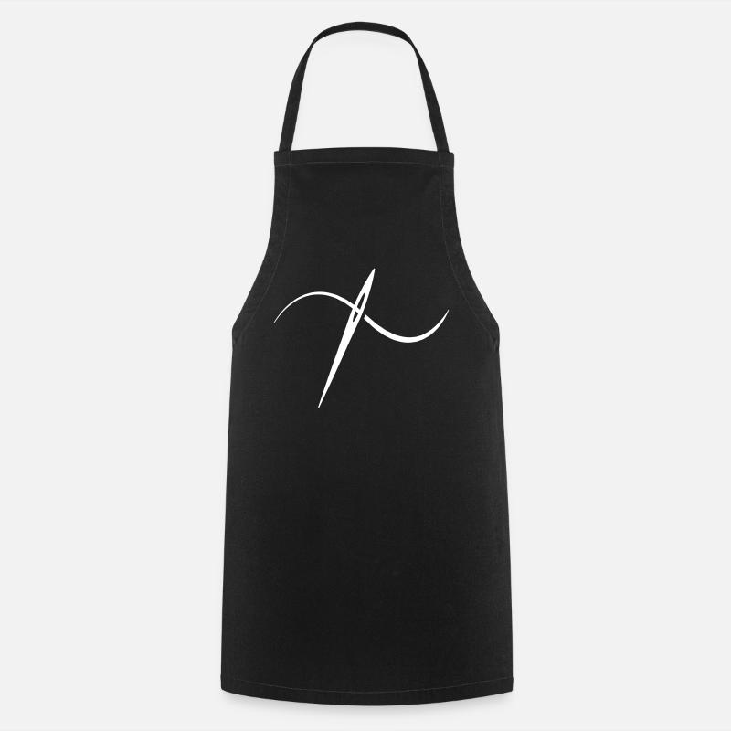 Knitting Sewing Crochet - Cooking Apron - black