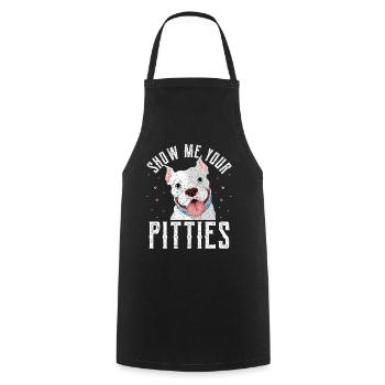 Pitbull - Tablier de cuisine - noir - Devant - AI Model Male 185 dark (185cm)