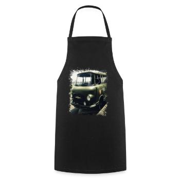 Barkas - NVA - RDA - Transporteur - Tablier de cuisine - noir - Devant - AI Model Male 185 dark (185cm)