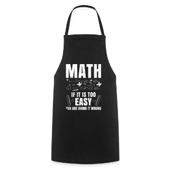 Mathematik Tshirt Professor Geometrie Algebra Pi - Kochschürze - Schwarz - Vorne - AI Model Male 185 dark (185cm)