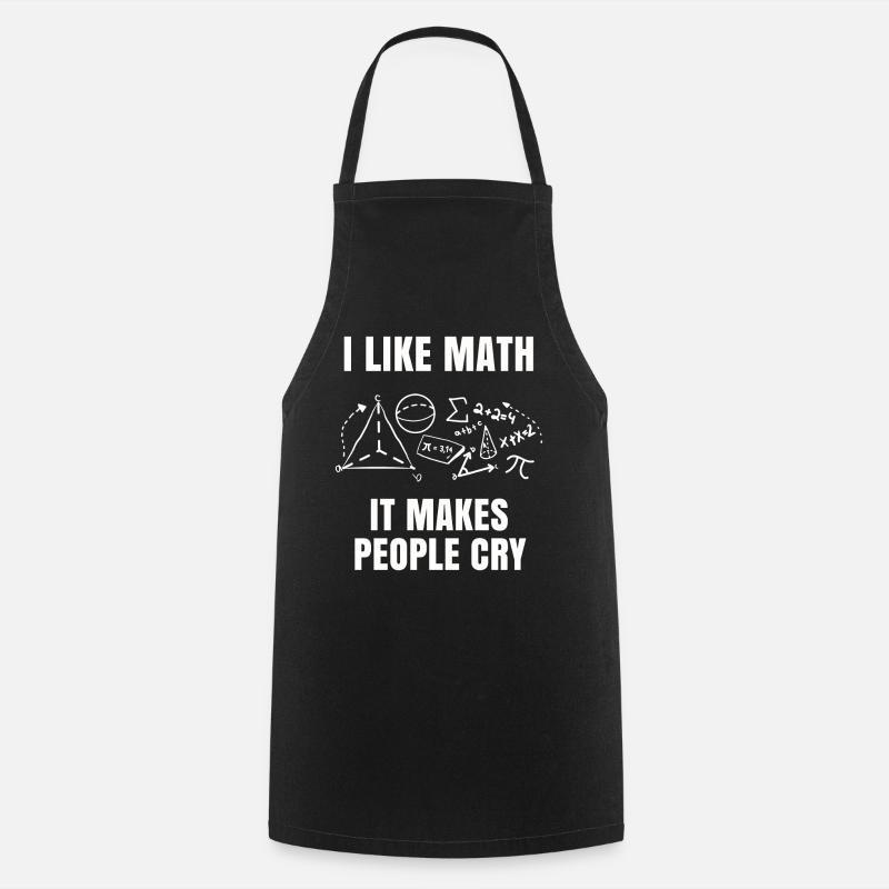 Mathe - Kochschürze - Schwarz