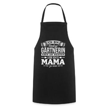 Gärtner Mama Garten Pflanzen Gärtnerinnen Mama - Kochschürze - Schwarz - Vorne - AI Model Male 185 dark (185cm)