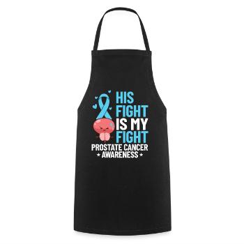 Prostatakrebs Prostata Krebs Chemo - Kochschürze - Schwarz - Vorne - AI Model Male 185 dark (185cm)