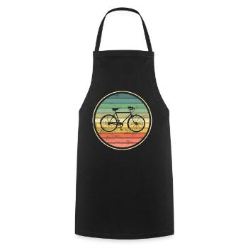 Bicycle - Cooking Apron - black - Front - AI Model Male 185 dark (185cm)