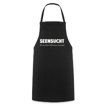 Seensucht Wörthersee - Kochschürze - Schwarz - Vorne - AI Model Male 185 dark (185cm)