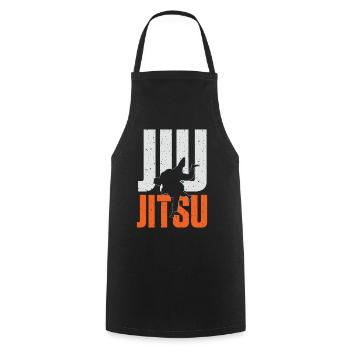 Jiu-jitsu Jiu Jitsu Jitsu Jiujitsu Fighting Sports - Cooking Apron - black - Front - AI Model Male 185 dark (185cm)