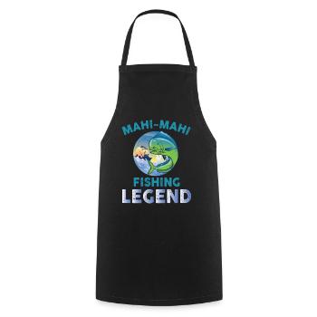 Mahi-Mahi Legende - Kochschürze - Schwarz - Vorne - AI Model Male 185 dark (185cm)