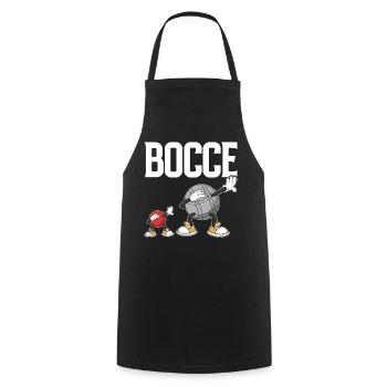 Dabbing Bocce Ball avec Jack Bocci Dab Game Bocce - Tablier de cuisine - noir - Devant - AI Model Male 185 dark (185cm)