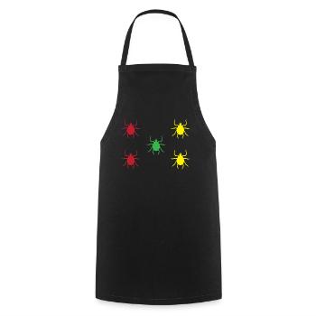 Ticks - Cooking Apron - black - Front - AI Model Male 185 dark (185cm)