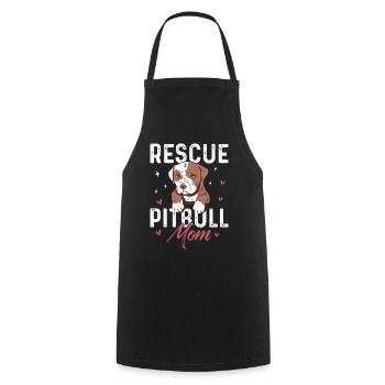 Pitbull - Tablier de cuisine - noir - Devant - AI Model Male 185 dark (185cm)
