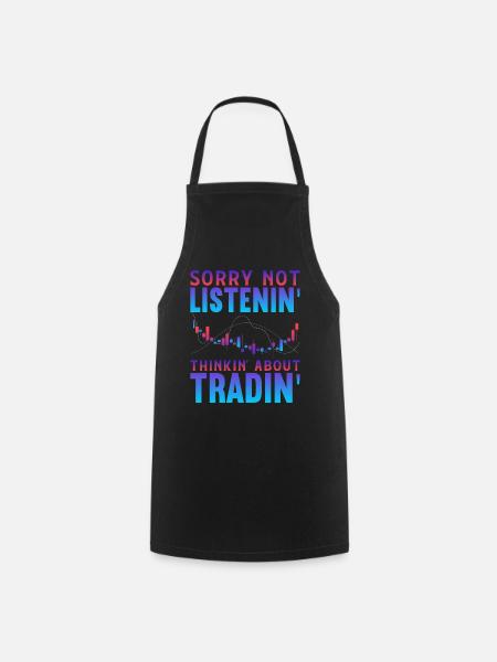 Stock Market - Cooking Apron - black