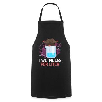 Chemistry - Cooking Apron - black - Front - AI Model Male 185 dark (185cm)