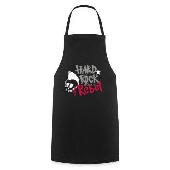 Hard Rock Rebell Grunge Music Retro - Cooking Apron - black - Front - AI Model Male 185 dark (185cm)