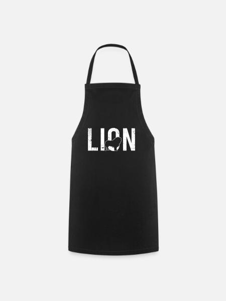 Löwe lion - Kochschürze - Schwarz