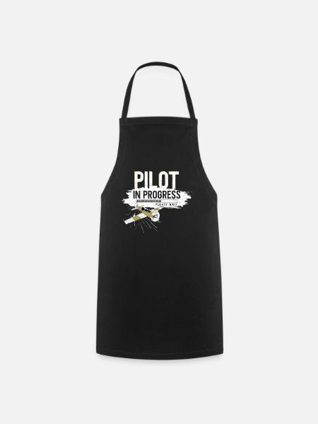 Airplane Pilot Future Pilot - Kochschürze - Schwarz