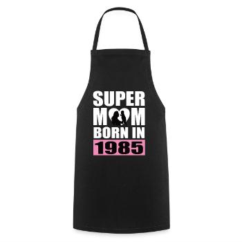 Mama Geburtstag Jahrgang geboren 1985 - Kochschürze - Schwarz - Vorne - AI Model Male 185 dark (185cm)