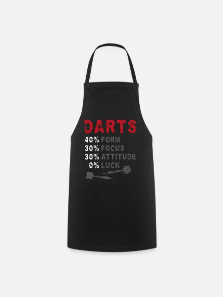 Darts Vintage Darts 40% Shape 30% - Cooking Apron - black