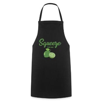 Lime - Cooking Apron - black - Front - AI Model Male 185 dark (185cm)