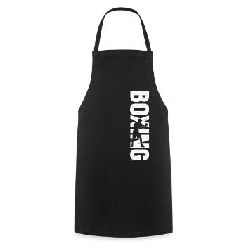 Boxe Boxe Vintage - Tablier de cuisine - noir - Devant - AI Model Male 185 dark (185cm)