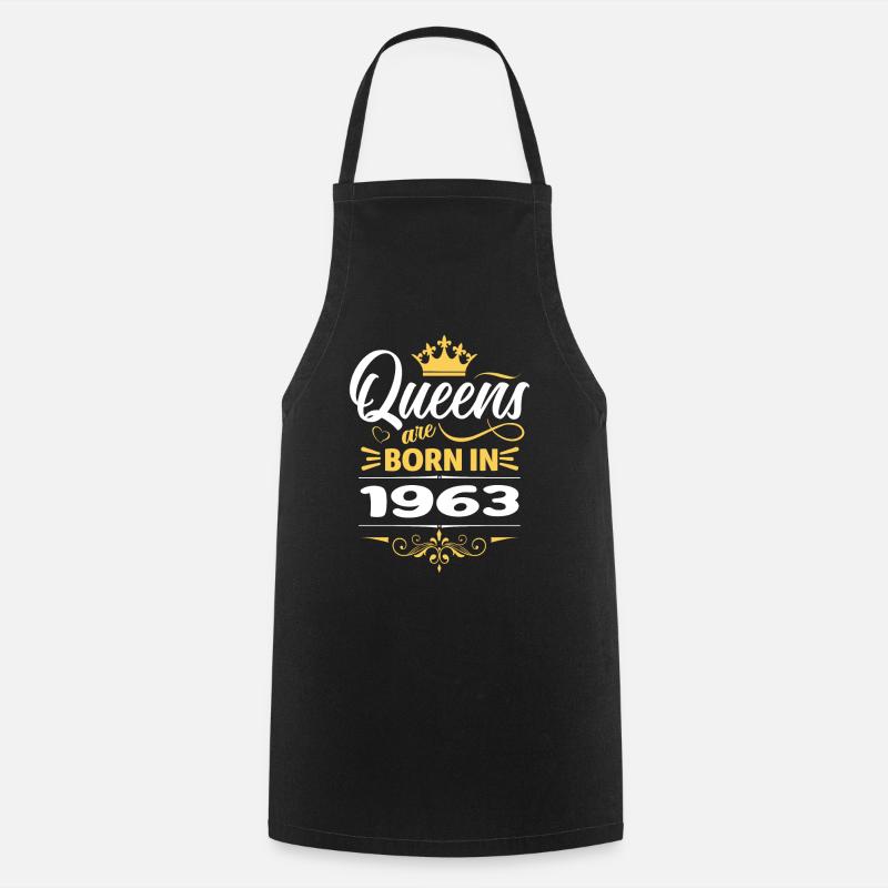 Les reines sont nées en 1963 - Tablier de cuisine - noir
