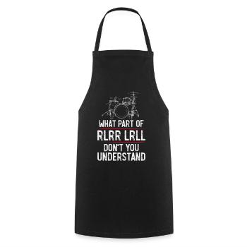 Batterie batteur Vintage Quelle partie - Tablier de cuisine - noir - Devant - AI Model Male 185 dark (185cm)