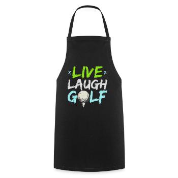 Life Laugh Golfer Meilleur golfeur de tous les temps - Tablier de cuisine - noir - Devant - AI Model Male 185 dark (185cm)