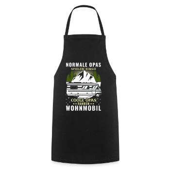 Normale Opas Bingo Coole Opas Fahren Wohnmobil - Kochschürze - Schwarz - Vorne - AI Model Male 185 dark (185cm)