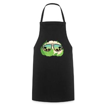 Blumenkohl Sonnenbrille - Kochschürze - Schwarz - Vorne - AI Model Male 185 dark (185cm)