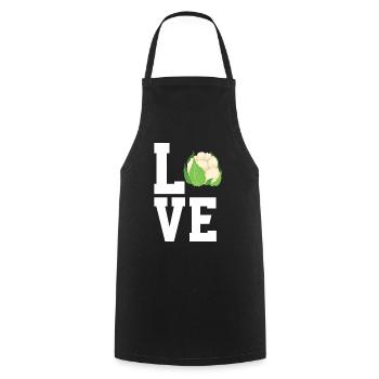 Amateurs de chou-fleur - Tablier de cuisine - noir - Devant - AI Model Male 185 dark (185cm)