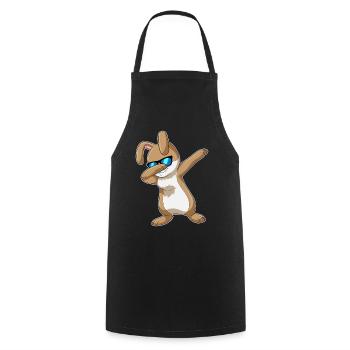 Bunny Hip Hop Dance - Cooking Apron - black - Front - AI Model Male 185 dark (185cm)
