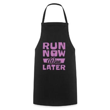 Jogger Runner Marathon Jogging Ski de fond - Tablier de cuisine - noir - Devant - AI Model Male 185 dark (185cm)