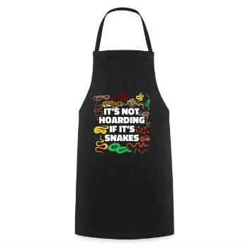 Snake Serpent It'S Not Hoarding If - Cooking Apron - black - Front - AI Model Male 185 dark (185cm)