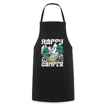 Faire des souvenirs Un camping à la fois Camping - Tablier de cuisine - noir - Devant - AI Model Male 185 dark (185cm)