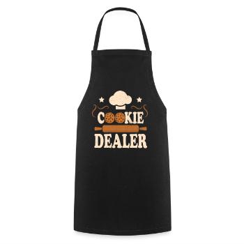 Cupcake Design für Konditor | Cupcake Dealer - Kochschürze - Schwarz - Vorne - AI Model Male 185 dark (185cm)