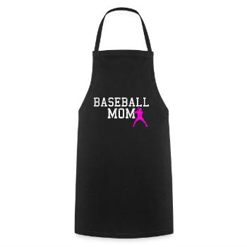 baseball mom - Kochschürze - Schwarz - Vorne - AI Model Male 185 dark (185cm)