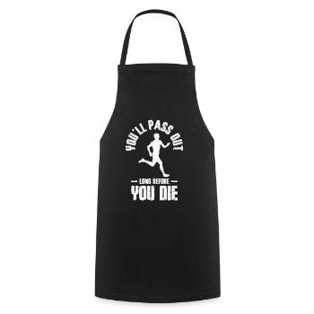 Jogger Runner Marathon Jogging Ski de fond - Tablier de cuisine - noir - Devant - AI Model Male 185 dark (185cm)