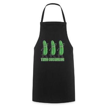 Team Cucumber - Cooking Apron - black - Front - AI Model Male 185 dark (185cm)