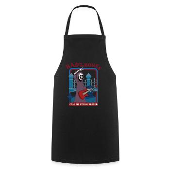 Bad To The Bones - Appelez-moi String Reaper - Tablier de cuisine - noir - Devant - AI Model Male 185 dark (185cm)