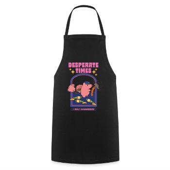 Desperate Times - I Was Hammered - Cooking Apron - black - Front - AI Model Male 185 dark (185cm)