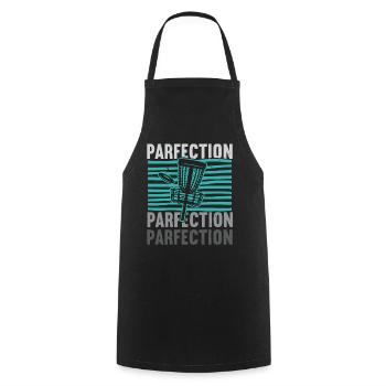 Parfection Disc Golf Frolf Lanceur récréatif - Tablier de cuisine - noir - Devant - AI Model Male 185 dark (185cm)