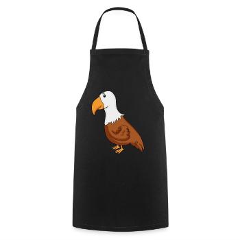 Eagle - Cooking Apron - black - Front - AI Model Male 185 dark (185cm)
