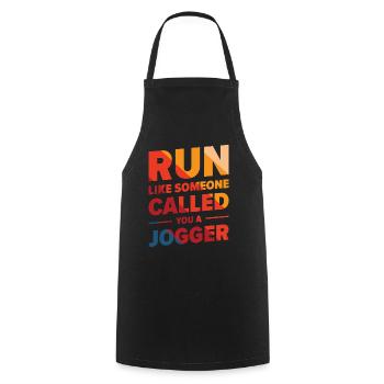 Jogger Runner Marathon Jogging Ski de fond - Tablier de cuisine - noir - Devant - AI Model Male 185 dark (185cm)