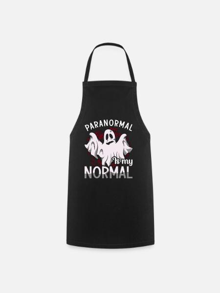 Ghost Hunter Paranormal Ghost Hunt Ghost Gift - Cooking Apron - black