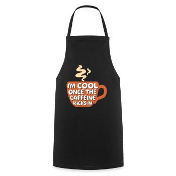 Coffee lovers Cool Statement Coffee Coffee Cup - Cooking Apron - black - Front - AI Model Male 185 dark (185cm)