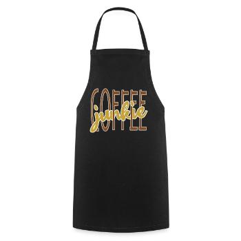 Coffee drinker coffee saying coffee lover - Cooking Apron - black - Front - AI Model Male 185 dark (185cm)
